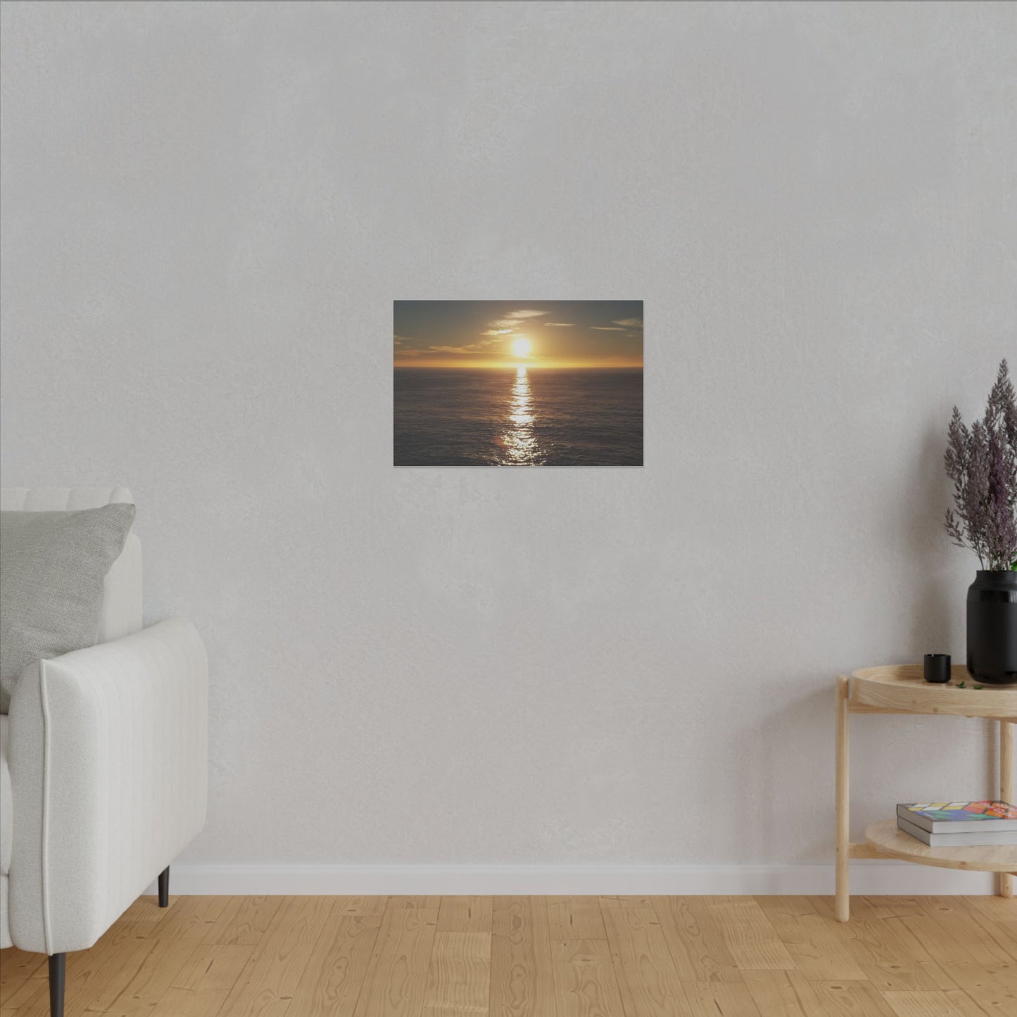 West Coast California Print Art, California Sunset Photo Print, Pacific Ocean Sunset Matte Canvas Print, Home Decor Wall Art, Vacation Decor