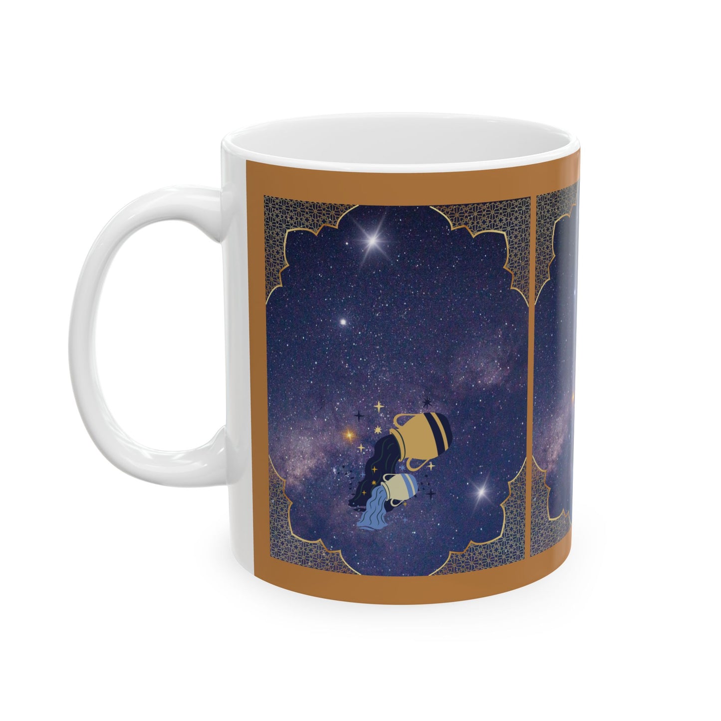 Aquarius Zodiac Sign Mug, Astrology Coffee Cup, Horoscope Tea Mug, Christmas Gift, Celestial Tea Mug, January February Birthday Gift Mug
