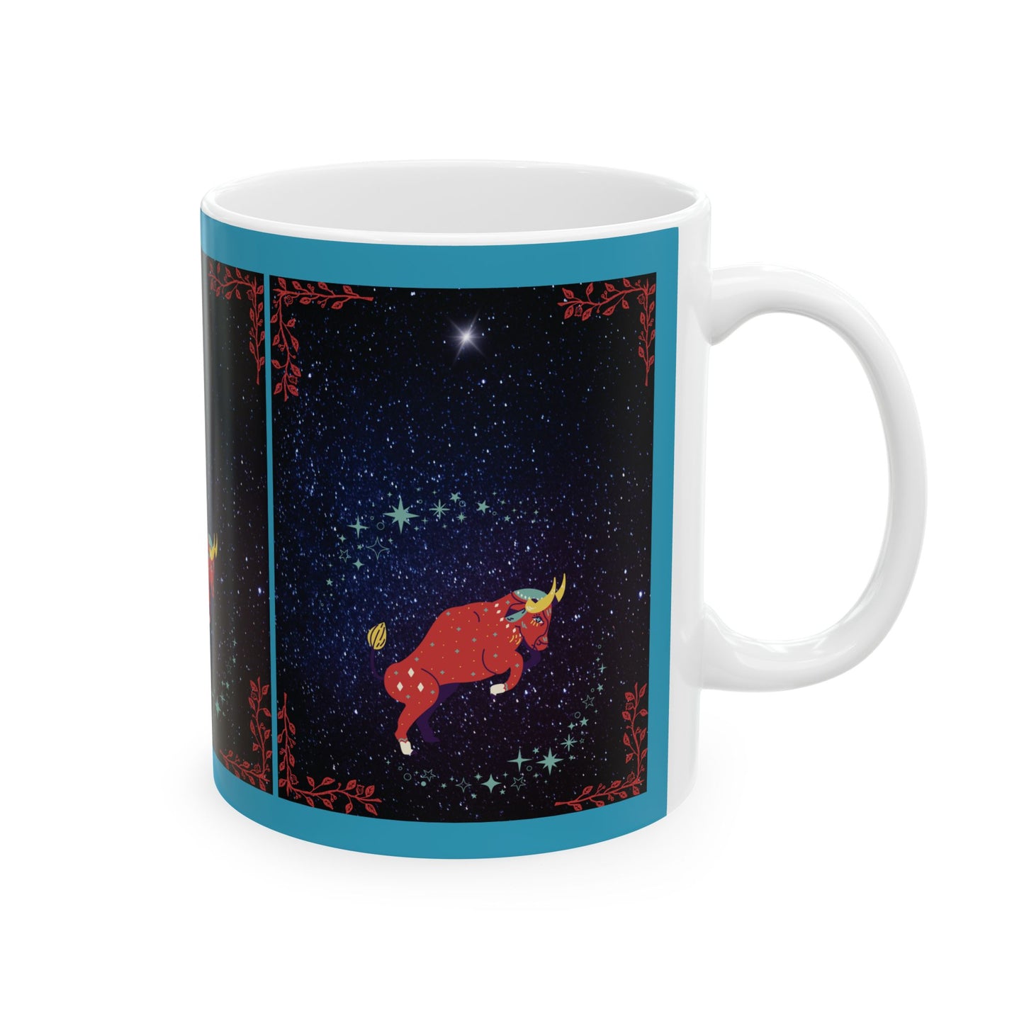 Taurus the Bull Mug, Taurus Zodiac Sign Mug, Taurus Coffee Cup, April, May Birthday Gift, Astrology Zodiac Mug, Horoscope Tea Cup, 11 Oz Cup