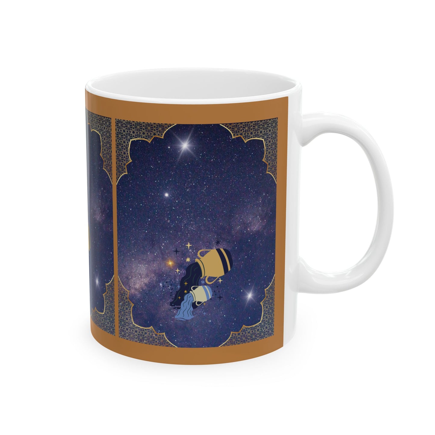 Aquarius Zodiac Sign Mug, Astrology Coffee Cup, Horoscope Tea Mug, Christmas Gift, Celestial Tea Mug, January February Birthday Gift Mug