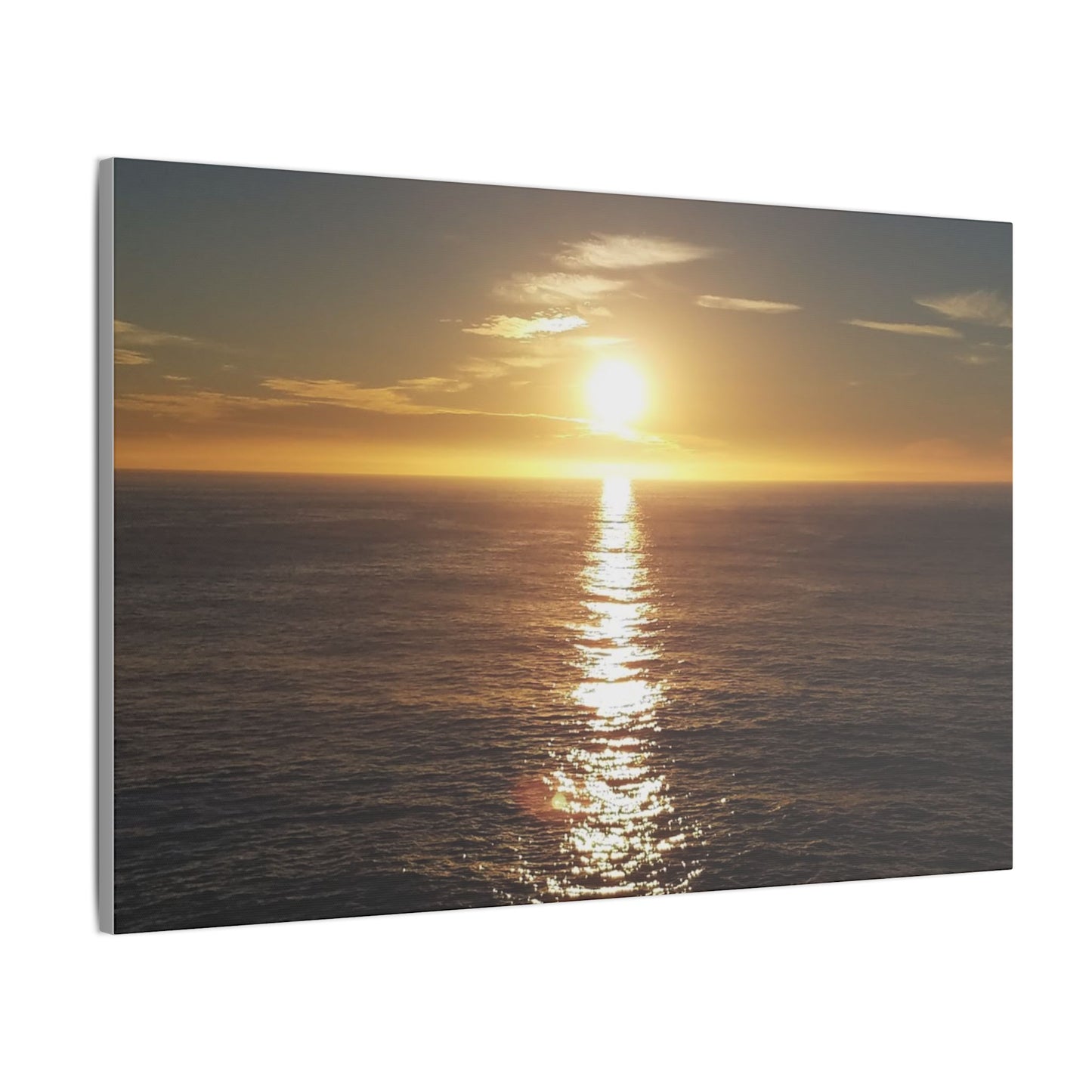 West Coast California Print Art, California Sunset Photo Print, Pacific Ocean Sunset Matte Canvas Print, Home Decor Wall Art, Vacation Decor