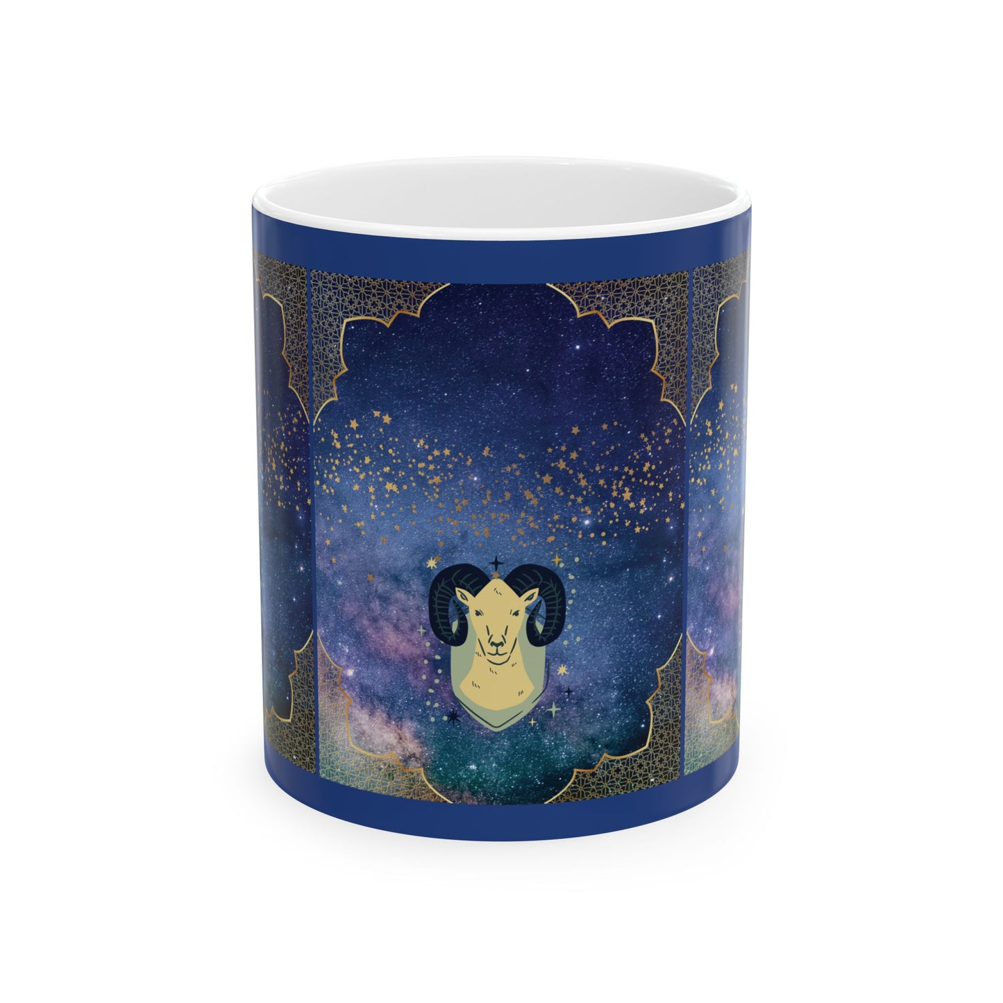 Aries Zodiac Coffee Mug, Astrological Coffee Mug 11oz, Horoscope Birthday Gift, Personalized Zodiac Gift with Name, Aries Ram Zodiac Mug