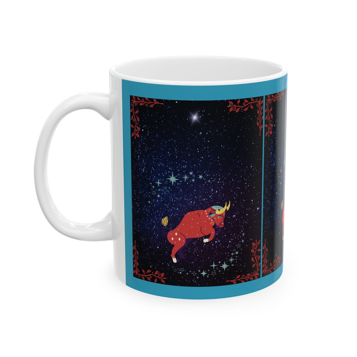 Taurus the Bull Mug, Taurus Zodiac Sign Mug, Taurus Coffee Cup, April, May Birthday Gift, Astrology Zodiac Mug, Horoscope Tea Cup, 11 Oz Cup
