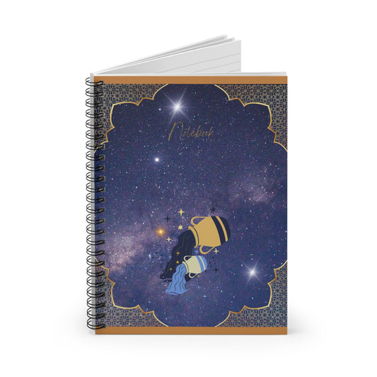 Stargaze Your Way to Inspiration with Bottega KCarroll Collection's Astrological Zodiac Notebooks & Journals Aquarius Sign - Jan 20 -Feb 18