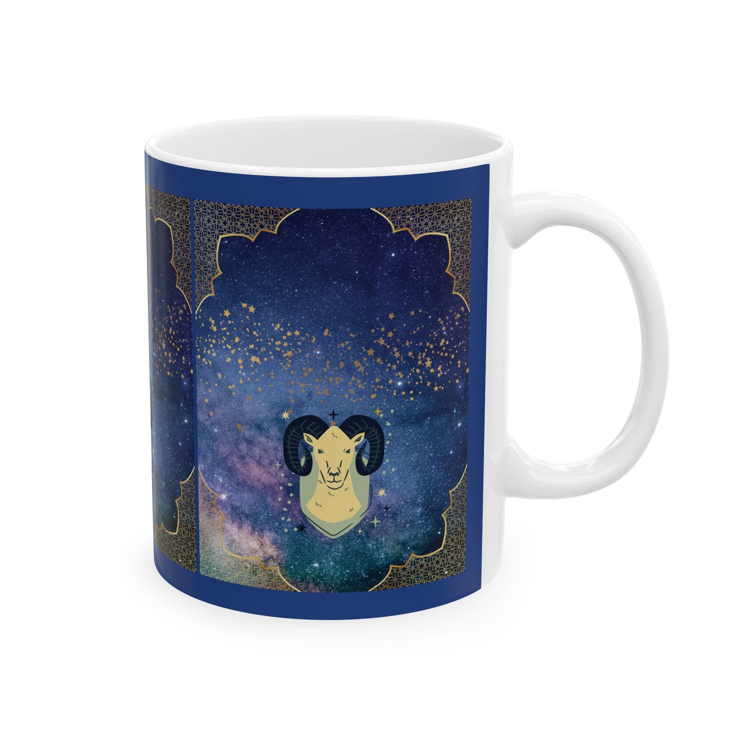 Aries Zodiac Coffee Mug, Astrological Coffee Mug 11oz, Horoscope Birthday Gift, Personalized Zodiac Gift with Name, Aries Ram Zodiac Mug