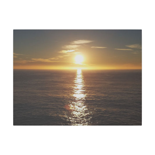 West Coast California Print Art, California Sunset Photo Print, Pacific Ocean Sunset Matte Canvas Print, Home Decor Wall Art, Vacation Decor