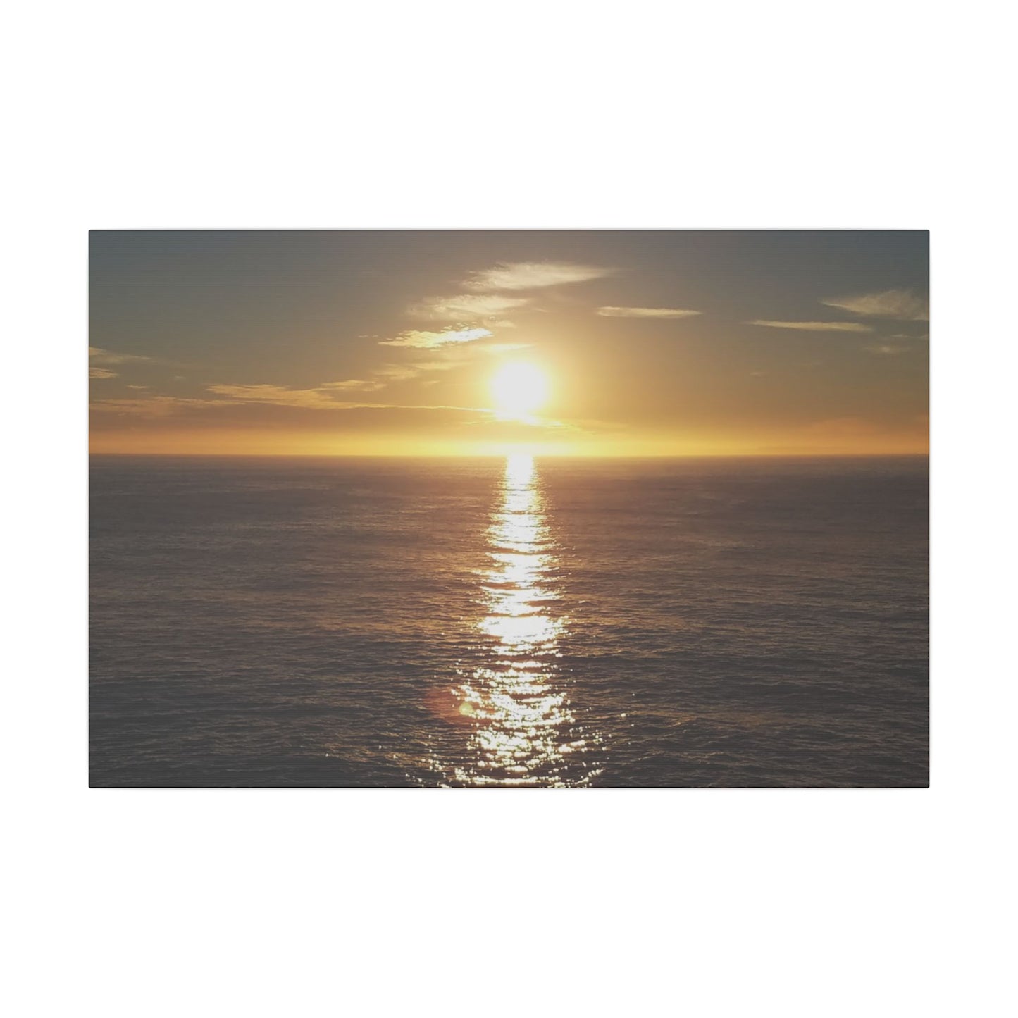 West Coast California Print Art, California Sunset Photo Print, Pacific Ocean Sunset Matte Canvas Print, Home Decor Wall Art, Vacation Decor