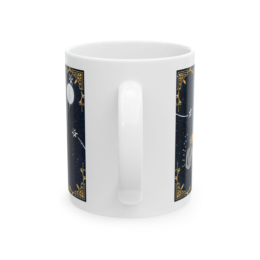 Gemini Twins Coffee Mug, Astrology Tea Cup, Horoscope Tea Mug, Gift for Gemini, 11oz Tea Mug, Astrology Moon Mug, May & June Birthday Gift