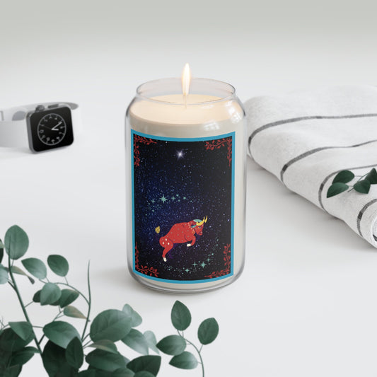 Zodiac Candles - Taurus Star Sign - Unique Scents & Designs - Soy Wax - Get in Tune with Your Inner Astrology - Relaxing Aromatherapy