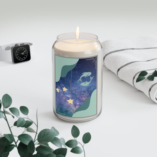 Zodiac Candles - Pisces Star Sign - Unique Scents & Designs - Soy Wax - Get in Tune with Your Inner Astrology - Relaxing Aromatherapy