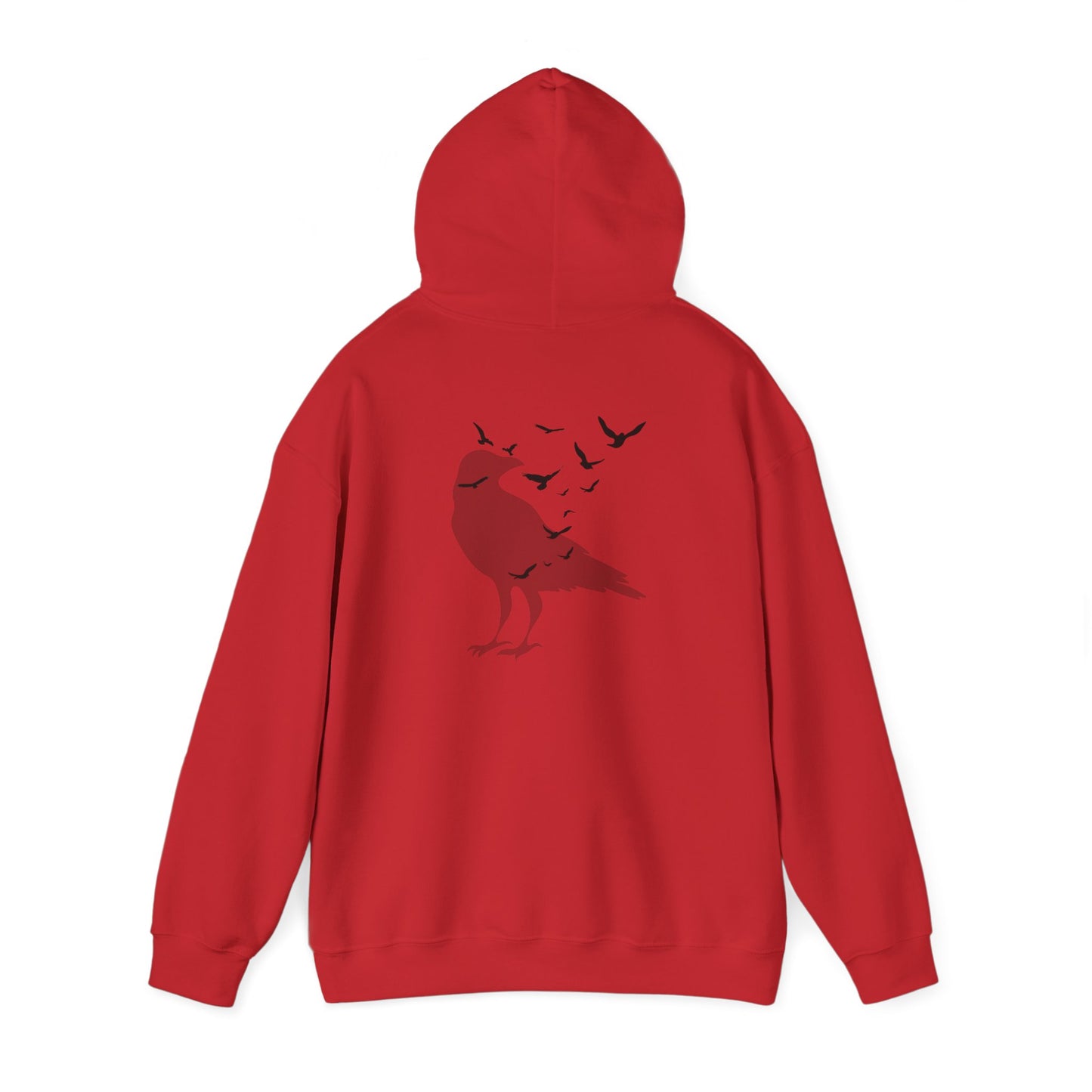 Crow Murder Unisex Hoodie, Crow Lovers Sweatshirt, Fall Season Spirit Top, Gothic Bird Sweatshirt, Halloween Hoodie
