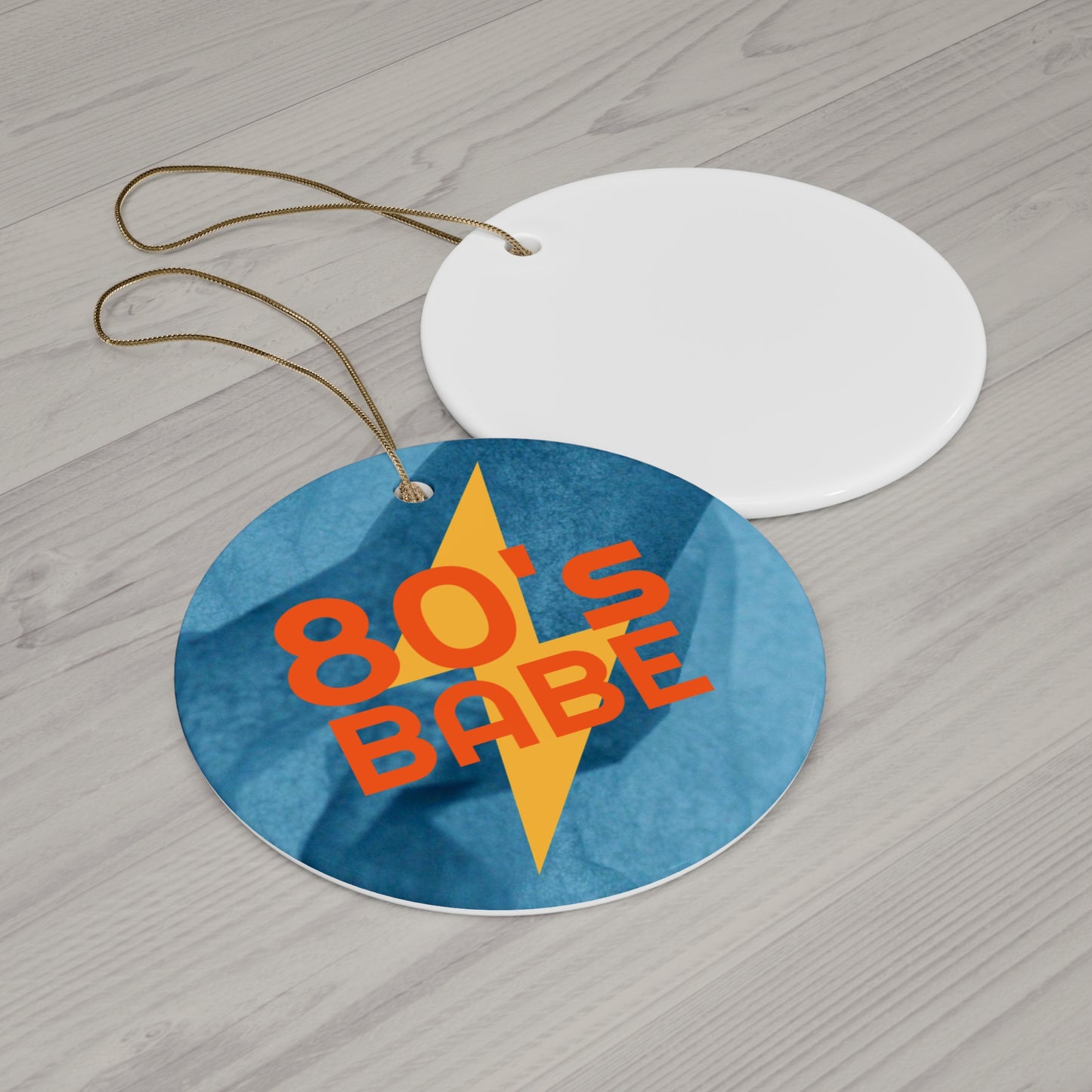 Ceramic Ornament, 4 Shapes, 80's Babe