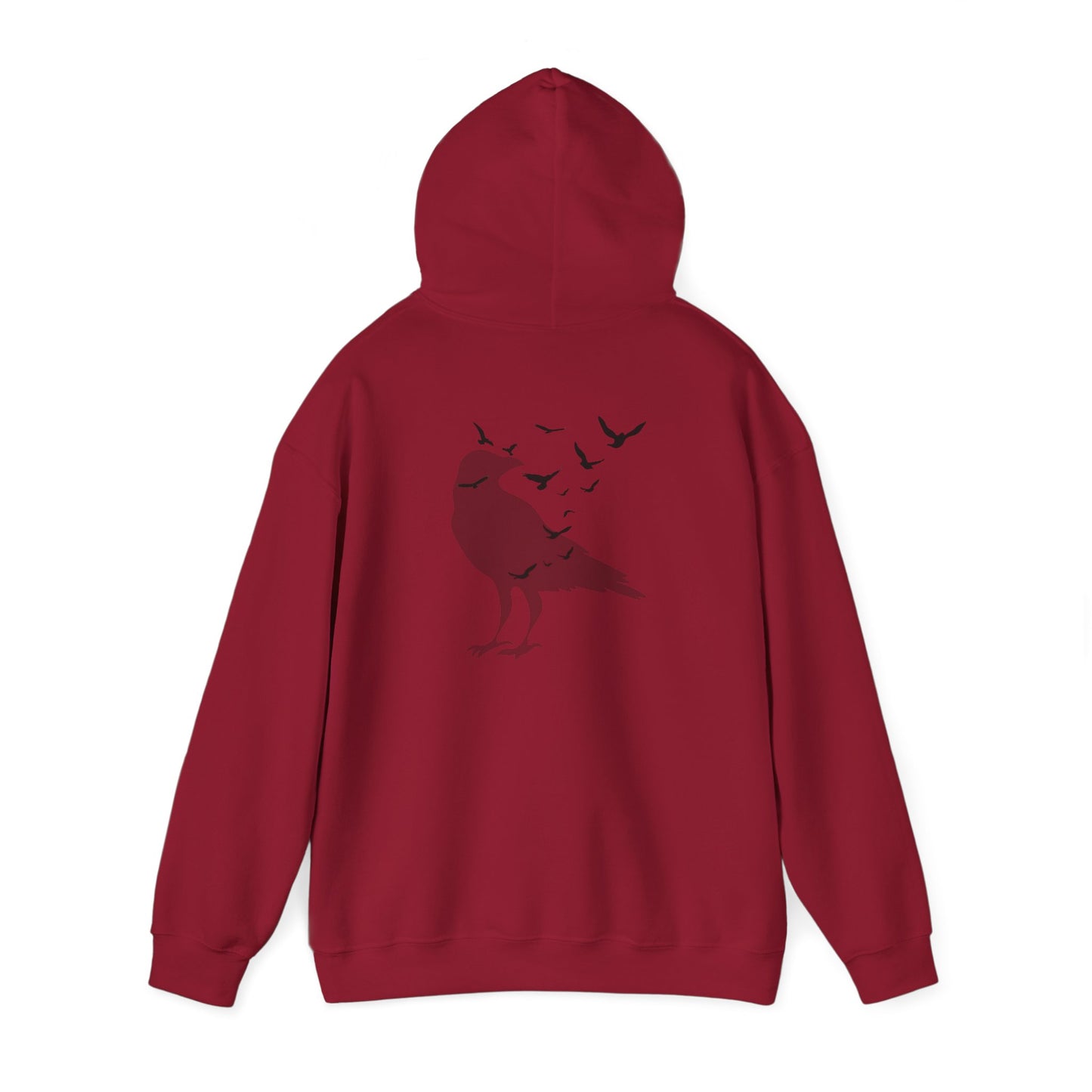 Crow Murder Unisex Hoodie, Crow Lovers Sweatshirt, Fall Season Spirit Top, Gothic Bird Sweatshirt, Halloween Hoodie