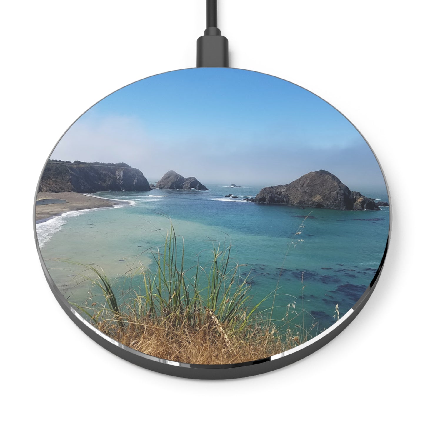 West Coast Wireless Charger Pacific Ocean Beautiful Serene Nature Wireless Cellphone Home & Living Unique Print Art Photography