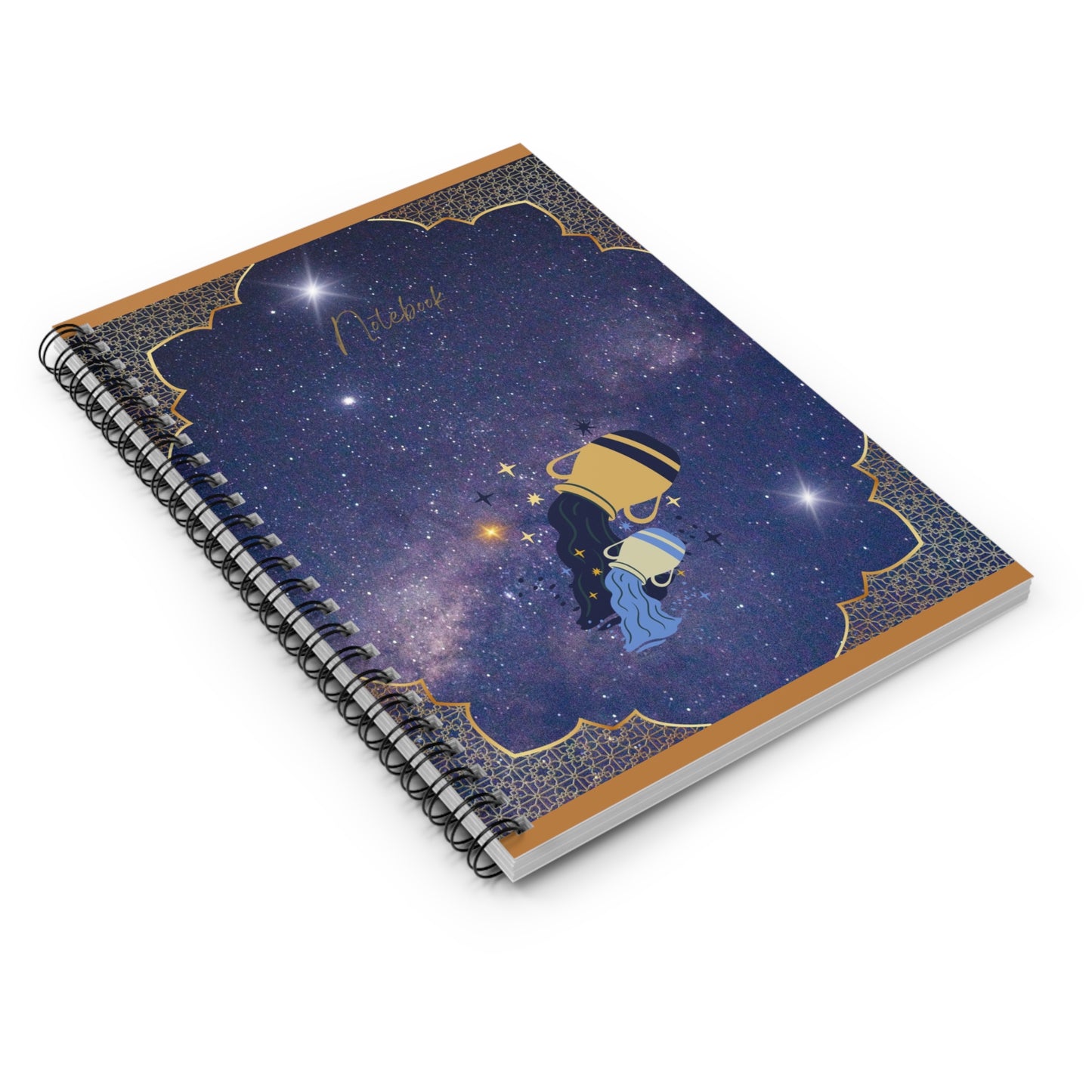 Stargaze Your Way to Inspiration with Bottega KCarroll Collection's Astrological Zodiac Notebooks & Journals Aquarius Sign - Jan 20 -Feb 18