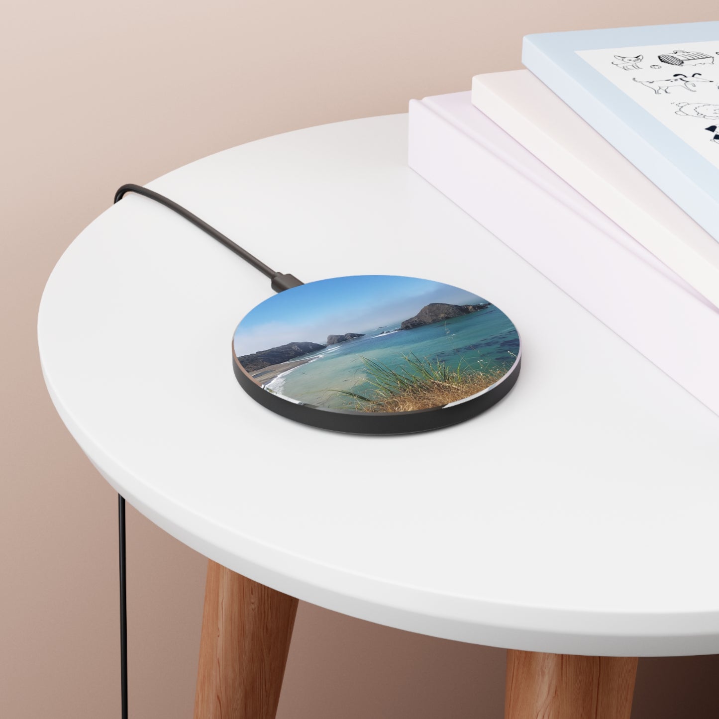 West Coast Wireless Charger Pacific Ocean Beautiful Serene Nature Wireless Cellphone Home & Living Unique Print Art Photography