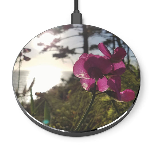 West Coast California Wireless Cell Phone Charger California Floral Sunset West Coast Pacific Ocean Wild Flower Cell Phone Charger Wireless