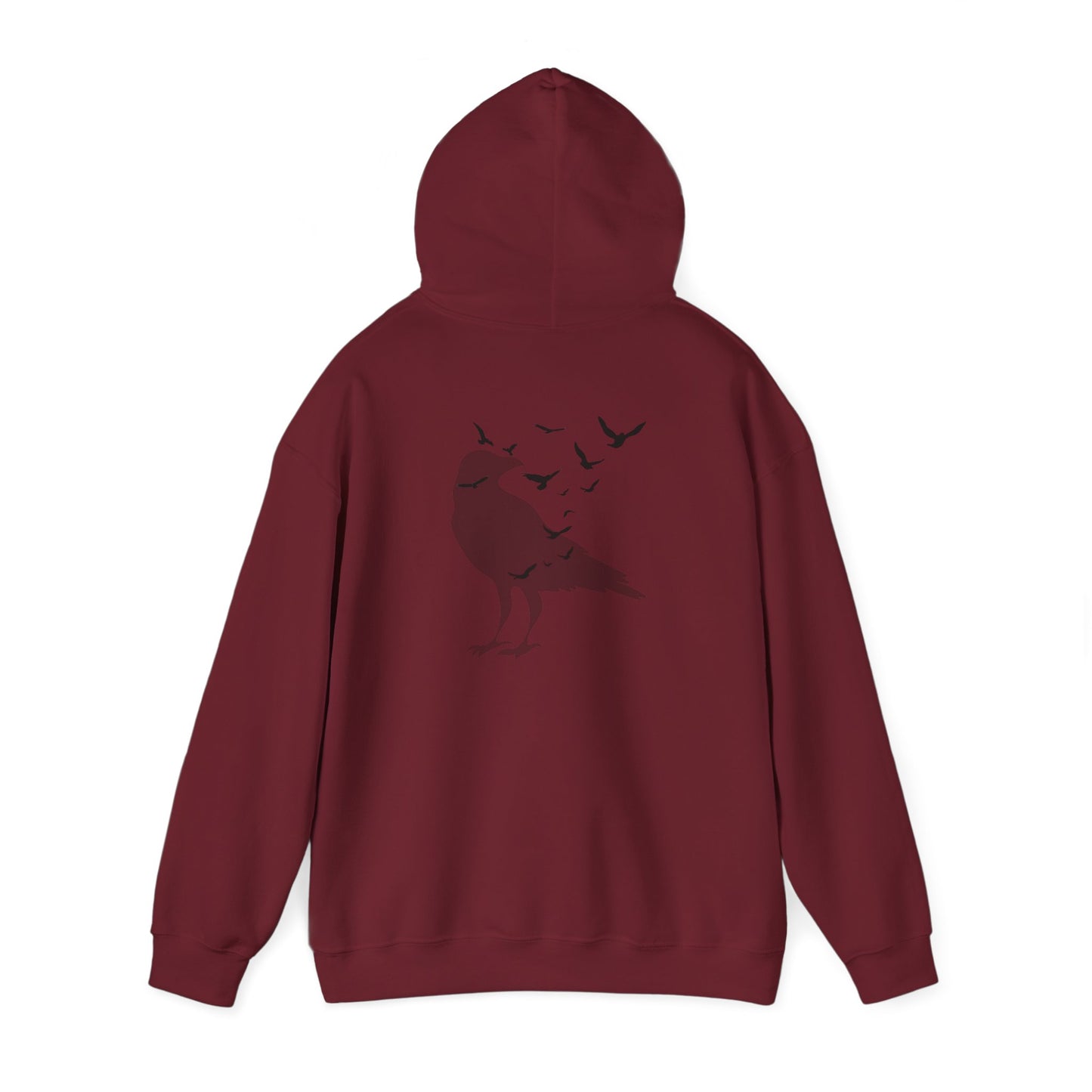 Crow Murder Unisex Hoodie, Crow Lovers Sweatshirt, Fall Season Spirit Top, Gothic Bird Sweatshirt, Halloween Hoodie