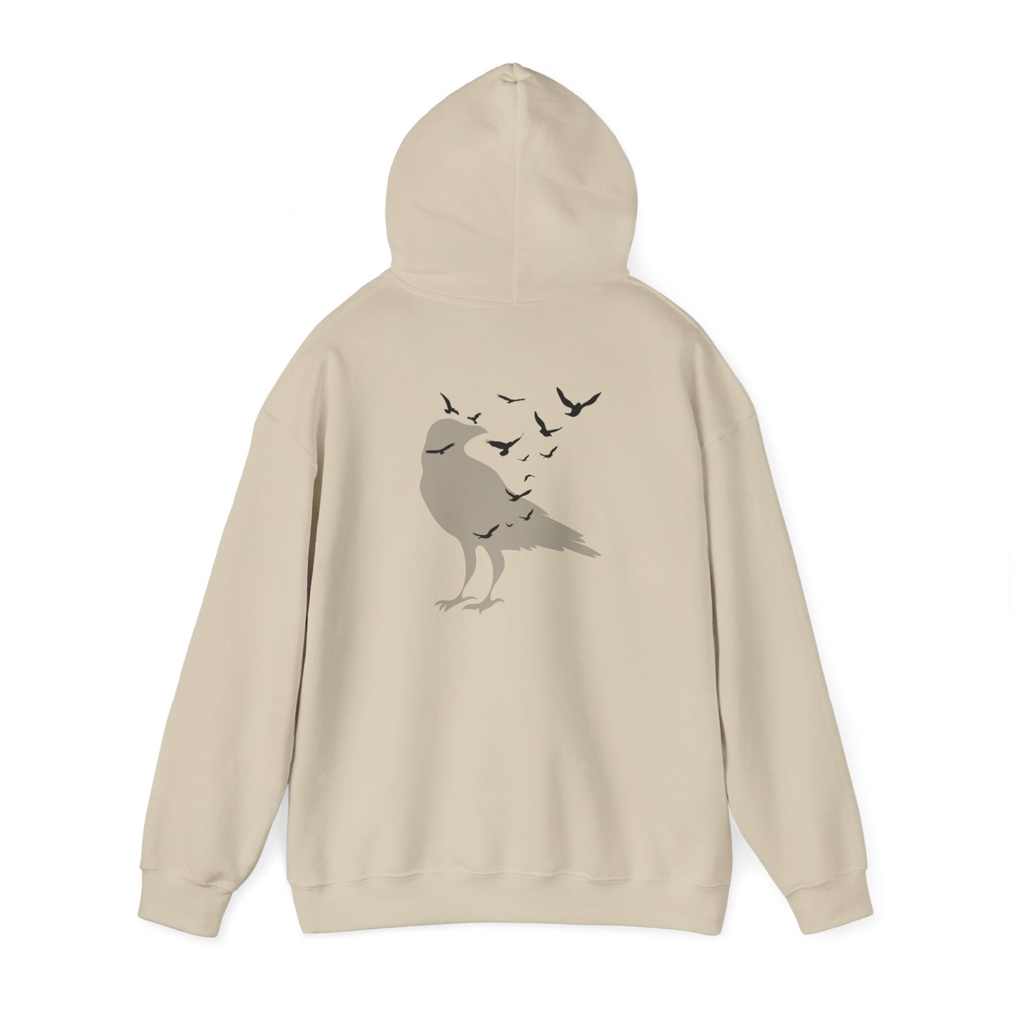 Crow Murder Unisex Hoodie, Crow Lovers Sweatshirt, Fall Season Spirit Top, Gothic Bird Sweatshirt, Halloween Hoodie