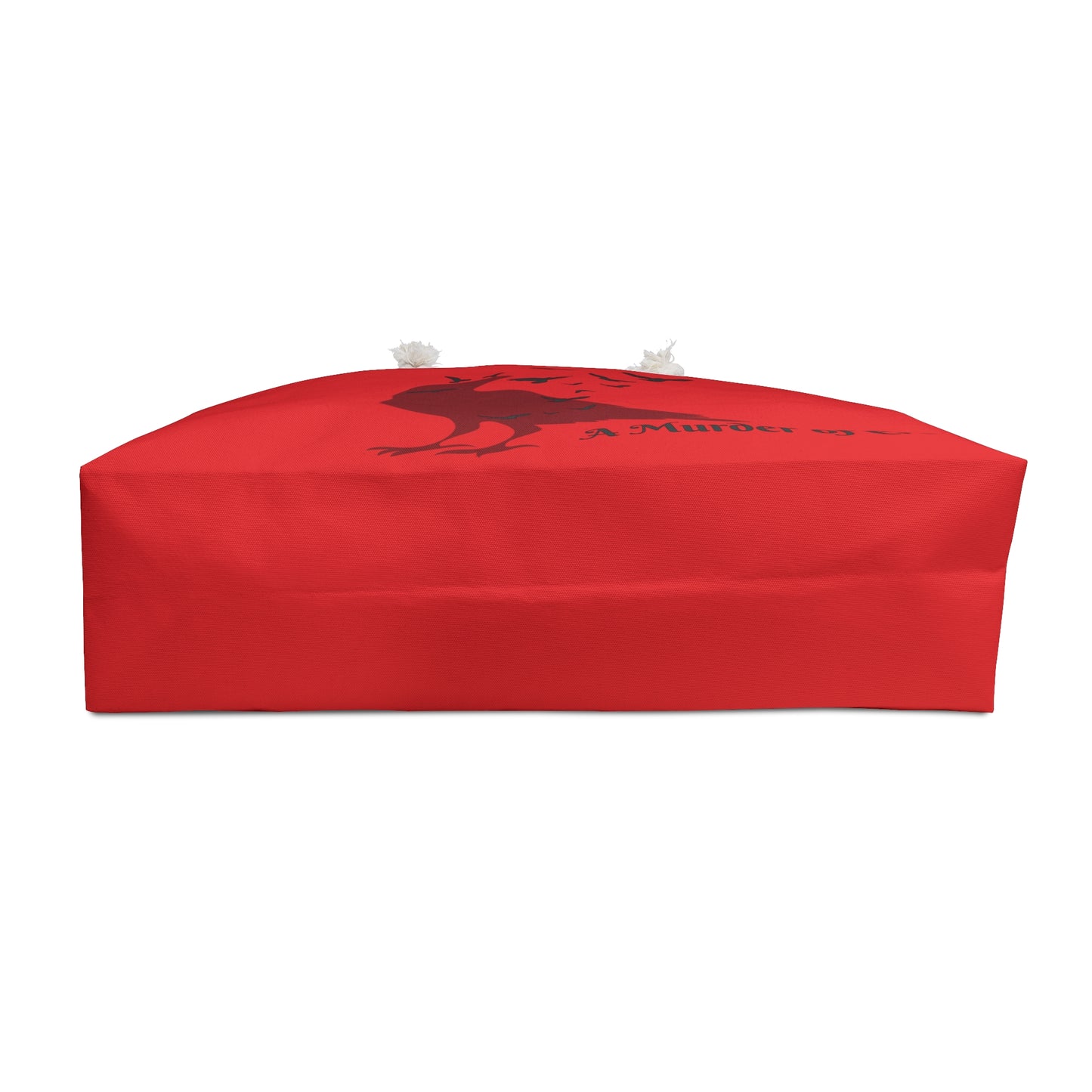 Crow Lovers Weekender Bag - Red Crow Purse - A Murder of Crows Shoulder Bag - Exclusive Bird Lovers Bag - Black Birds Overnight Bag Gift