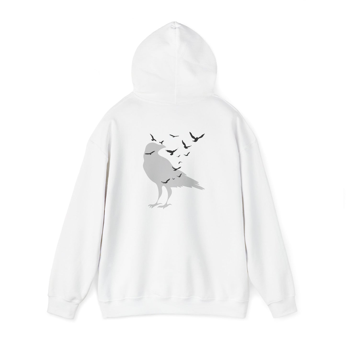 Crow Murder Unisex Hoodie, Crow Lovers Sweatshirt, Fall Season Spirit Top, Gothic Bird Sweatshirt, Halloween Hoodie