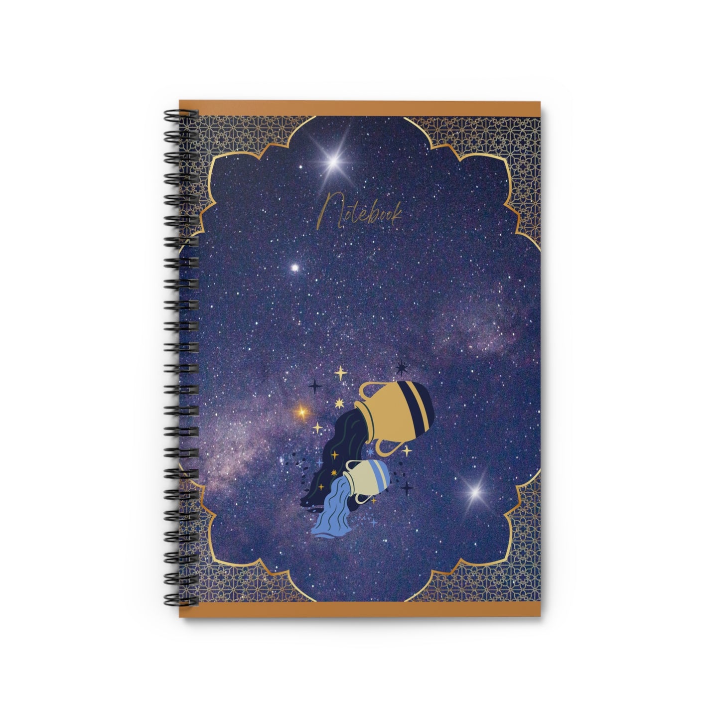 Stargaze Your Way to Inspiration with Bottega KCarroll Collection's Astrological Zodiac Notebooks & Journals Aquarius Sign - Jan 20 -Feb 18