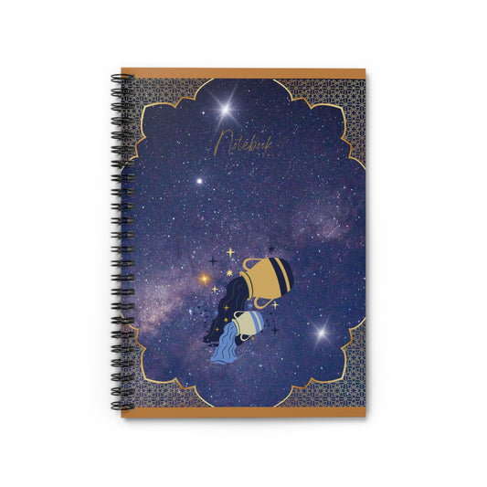 Stargaze Your Way to Inspiration with Bottega KCarroll Collection's Astrological Zodiac Notebooks & Journals Aquarius Sign - Jan 20 -Feb 18
