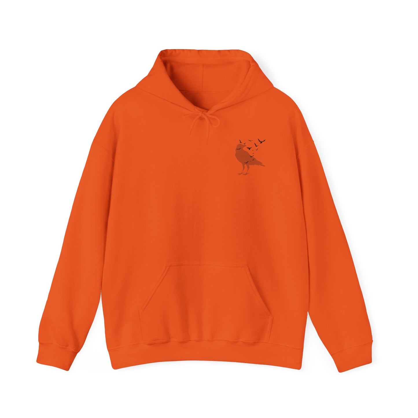 Crow Murder Unisex Hoodie, Crow Lovers Sweatshirt, Fall Season Spirit Top, Gothic Bird Sweatshirt, Halloween Hoodie
