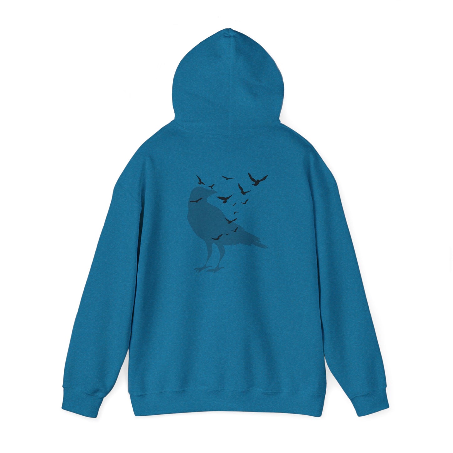 Crow Murder Unisex Hoodie, Crow Lovers Sweatshirt, Fall Season Spirit Top, Gothic Bird Sweatshirt, Halloween Hoodie