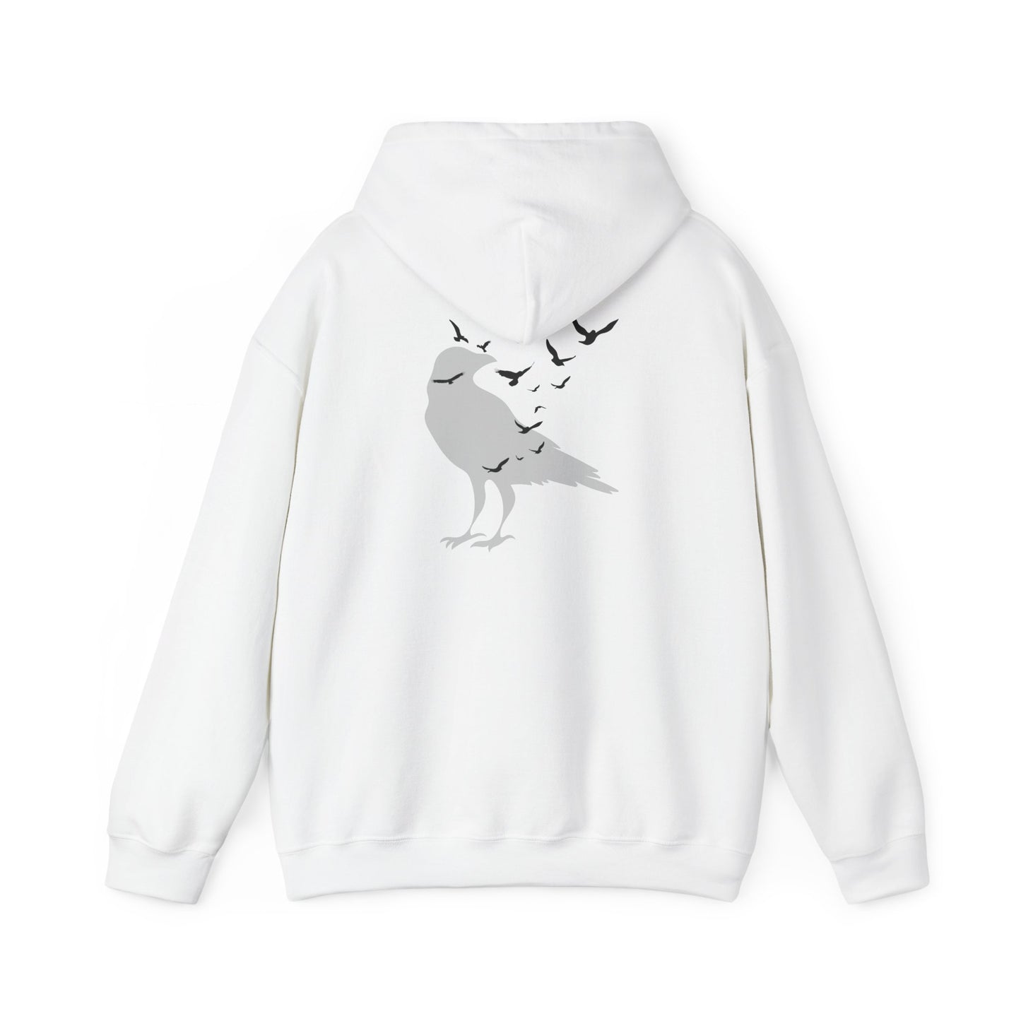 Crow Murder Unisex Hoodie, Crow Lovers Sweatshirt, Fall Season Spirit Top, Gothic Bird Sweatshirt, Halloween Hoodie