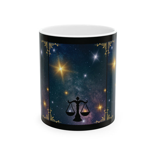 Libra Zodiac Mug, Horoscope Coffee Cup, Astrology Zodiac Sign Mug 11oz, Sep 23-Oct 22 Tea Cup, Libra Constellation Tea Mug, Libra Scale Mug