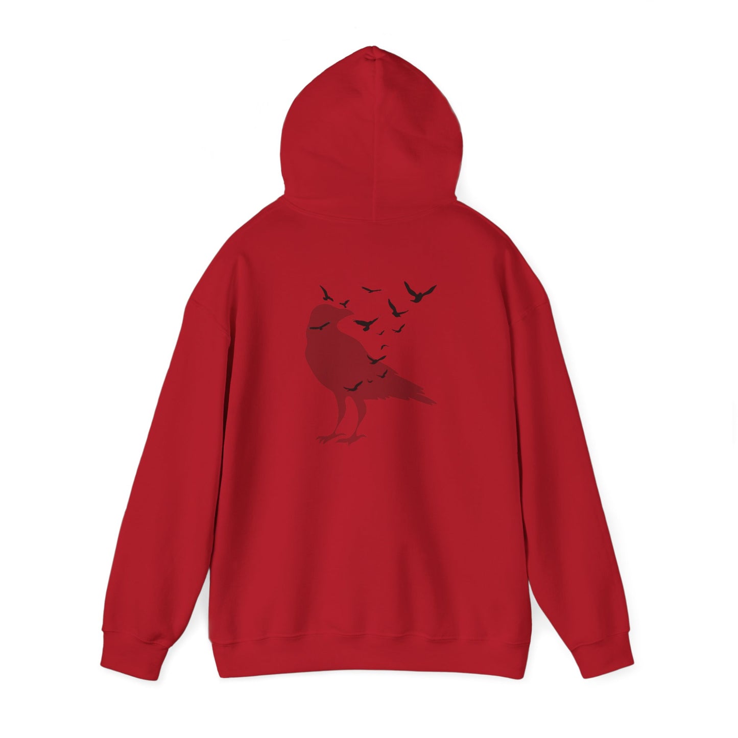Crow Murder Unisex Hoodie, Crow Lovers Sweatshirt, Fall Season Spirit Top, Gothic Bird Sweatshirt, Halloween Hoodie