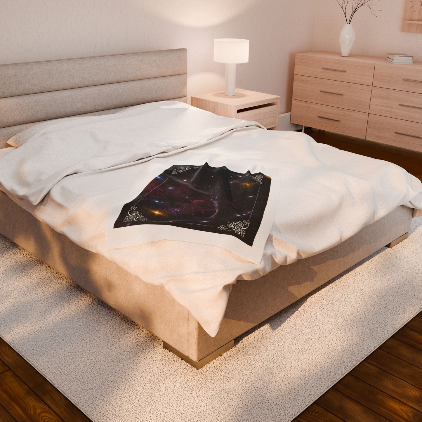 Experience Cosmic Comfort with Bottega KCarroll Collection's Plush Velveteen Zodiac Blankets and Throws Sagittarius Sign Nov 22- Dec 21