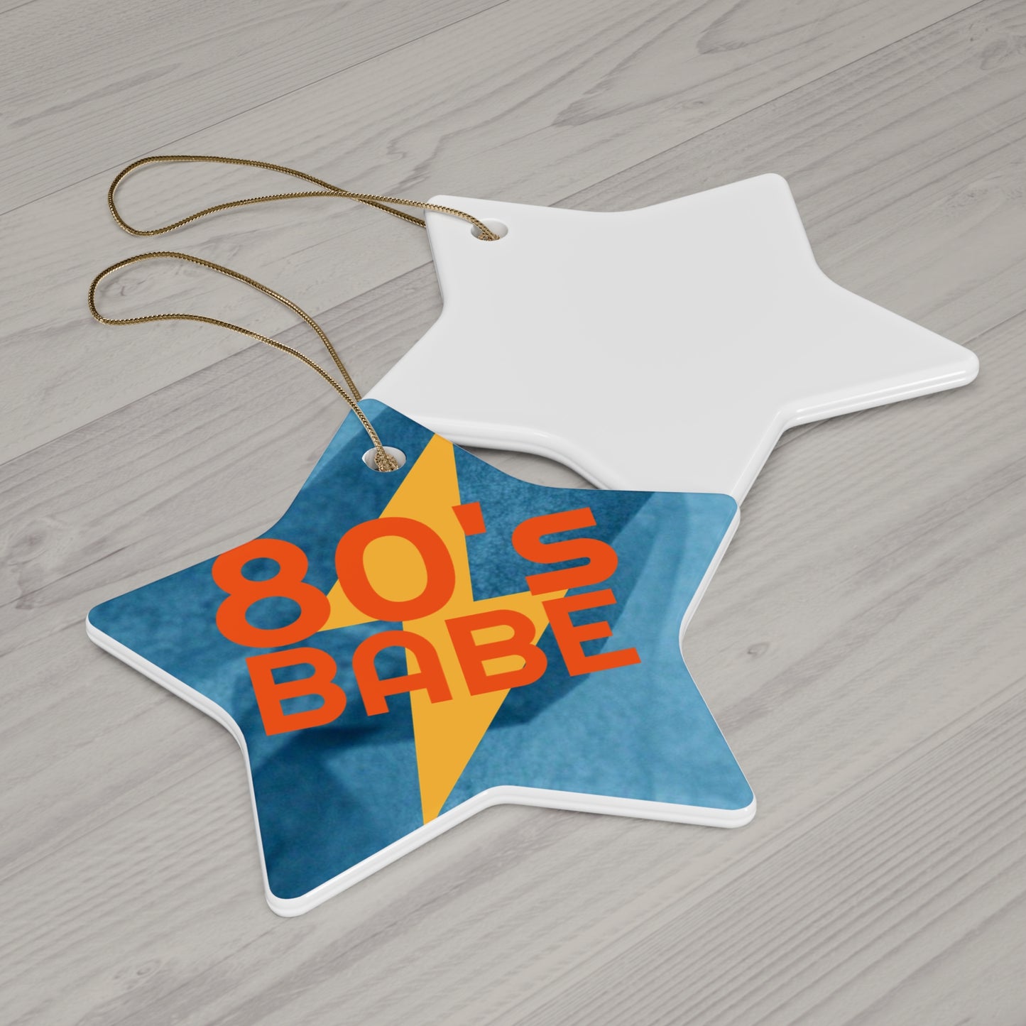 Ceramic Ornament, 4 Shapes, 80's Babe