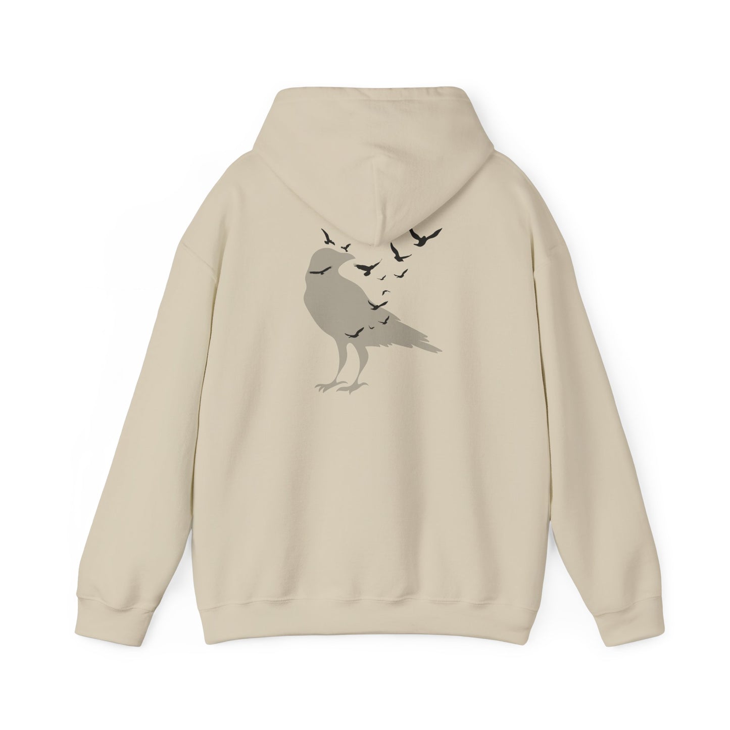 Crow Murder Unisex Hoodie, Crow Lovers Sweatshirt, Fall Season Spirit Top, Gothic Bird Sweatshirt, Halloween Hoodie