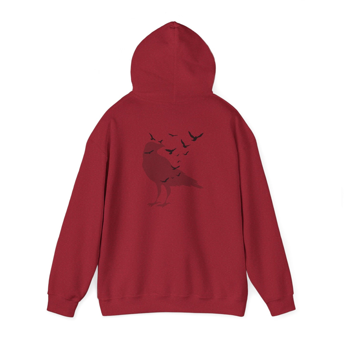 Crow Murder Unisex Hoodie, Crow Lovers Sweatshirt, Fall Season Spirit Top, Gothic Bird Sweatshirt, Halloween Hoodie