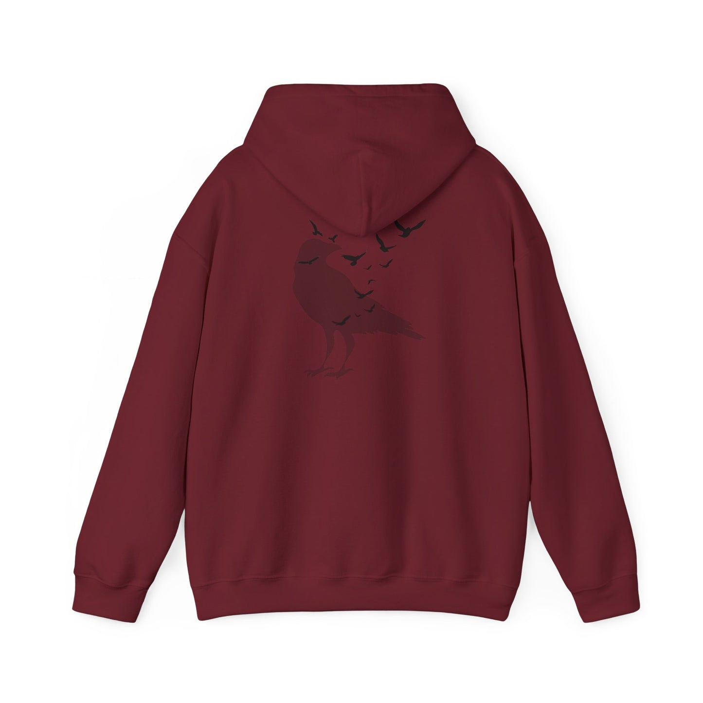 Crow Murder Unisex Hoodie, Crow Lovers Sweatshirt, Fall Season Spirit Top, Gothic Bird Sweatshirt, Halloween Hoodie
