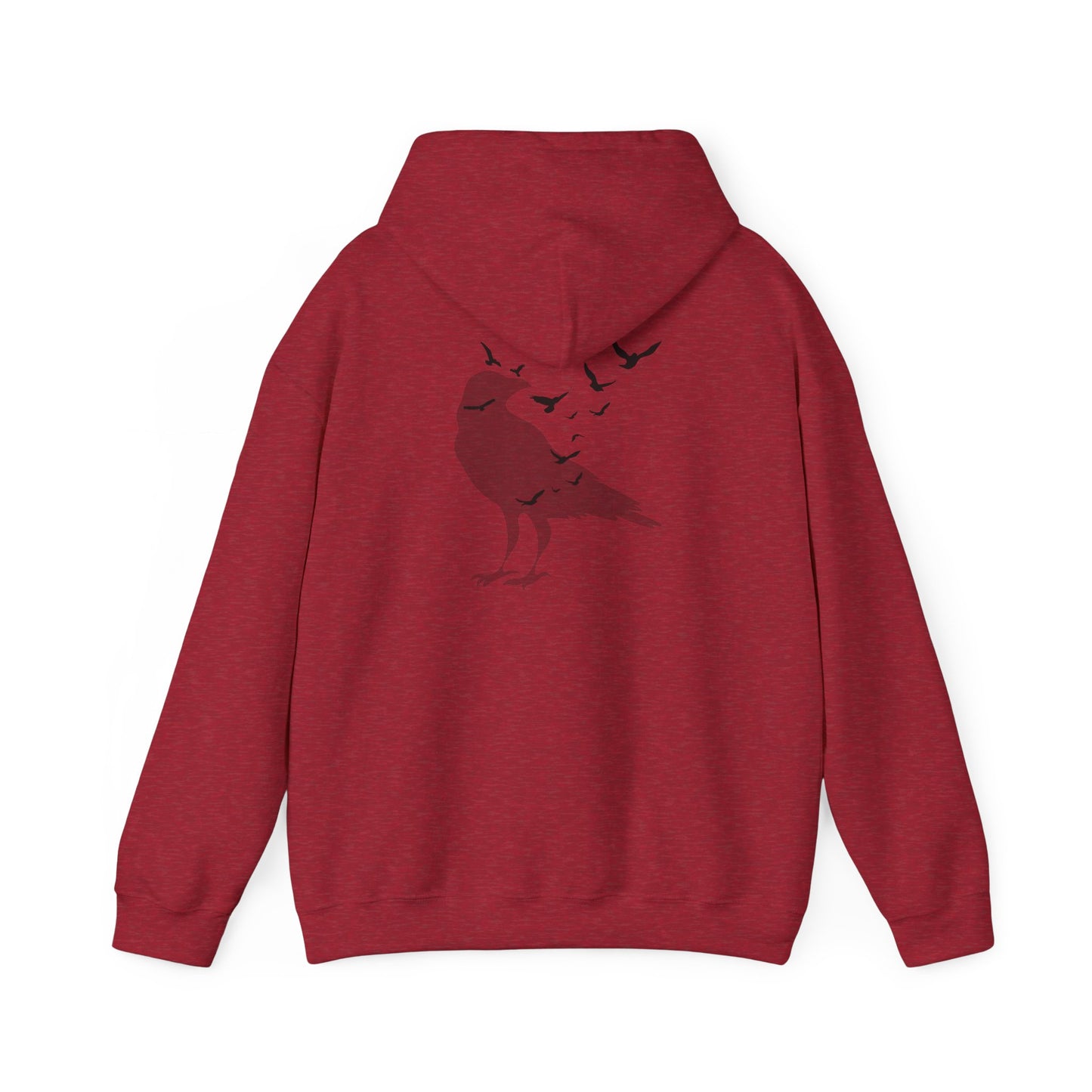 Crow Murder Unisex Hoodie, Crow Lovers Sweatshirt, Fall Season Spirit Top, Gothic Bird Sweatshirt, Halloween Hoodie