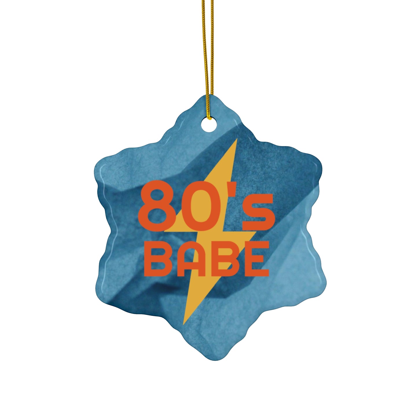 Ceramic Ornament, 4 Shapes, 80's Babe