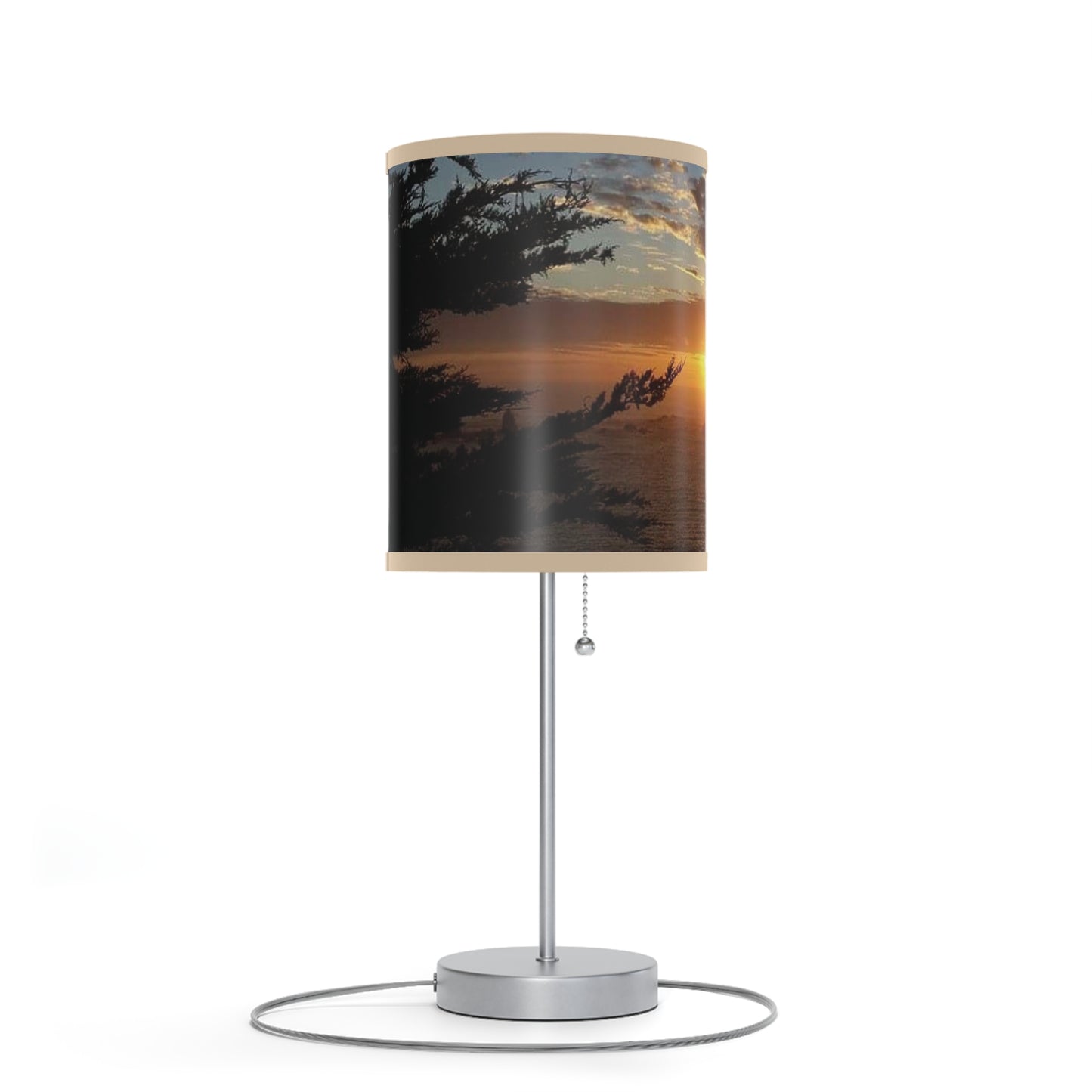 Pacific Ocean Sunset Lamp Light- West Coast California Lamp, Home Decor Livingroom Bedroom Lighting Vacation Home Light- Photo Print Art