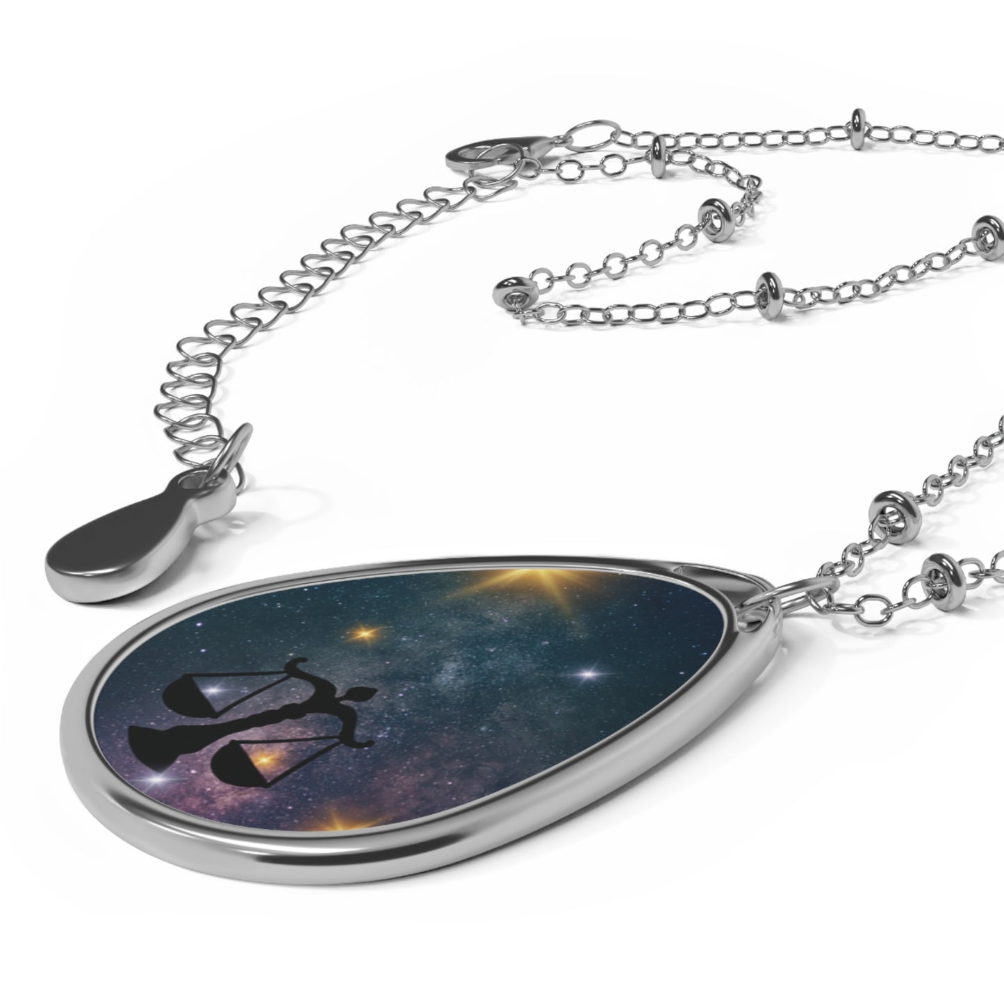 Wear the Cosmos in our Zodiac Necklaces- Celestial Jewelry - Libra the Scales - Sep 23- Oct 22 - Birthday Tribute - Star Sign Necklace