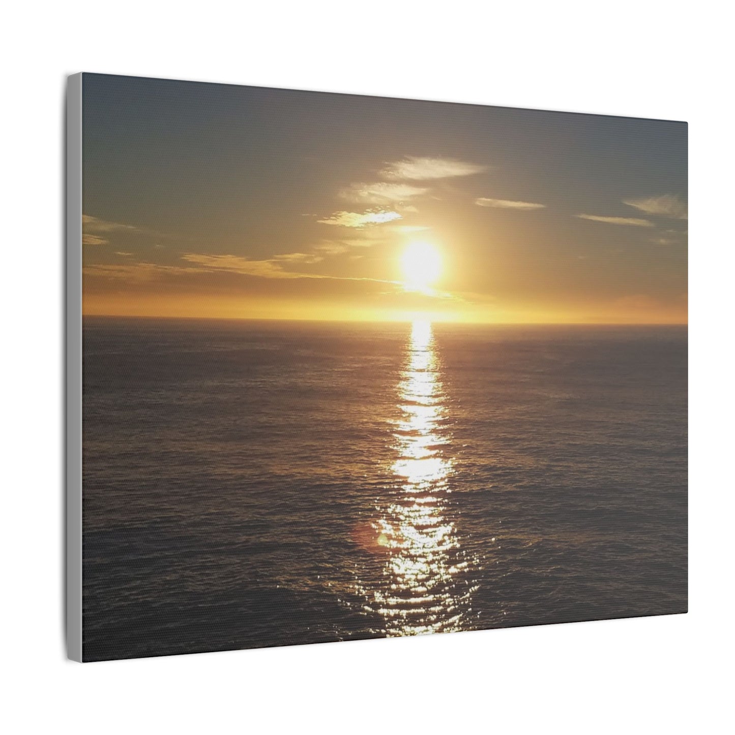 West Coast California Print Art, California Sunset Photo Print, Pacific Ocean Sunset Matte Canvas Print, Home Decor Wall Art, Vacation Decor