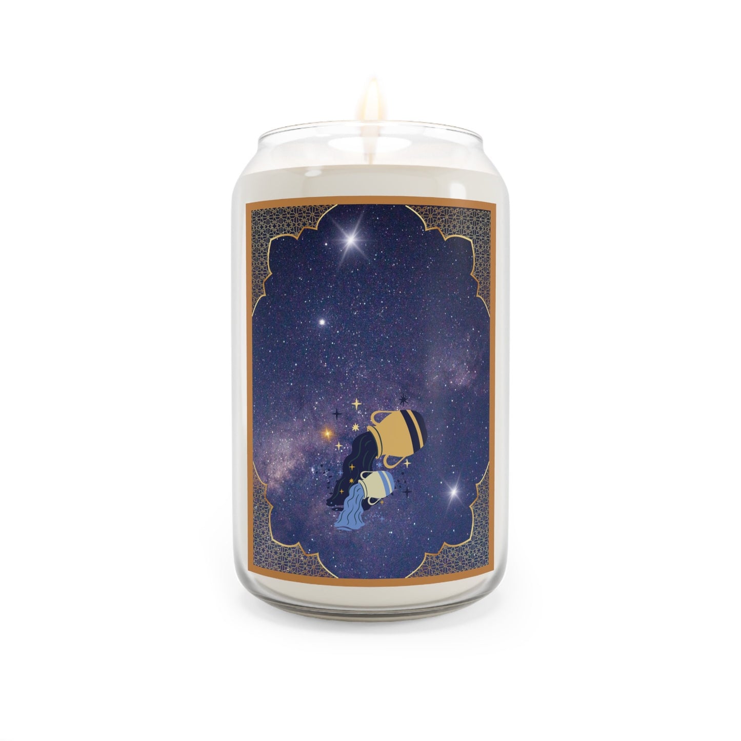 Zodiac Candles - Aquarius Star Sign - Unique Scents & Designs - Soy Wax - Get in Tune with Your Inner Astrology - Relaxing Aromatherapy